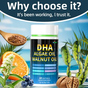 ДГК из водорослей в сочетании с маслом грецкого ореха холодного отжима |   Поддерживает когнитивные функции, память и нервную систему. - Product Image 6