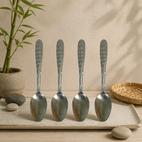 Ensemble de couverts en acier inoxydable, couteau, fourchette, cuillère