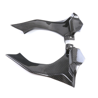 AISKA Cubierta de Tubo de Admisión de Aire de Fibra de Carbono Seca 3K Real para Motocicleta Yamaha R1 R1M 2015-2019