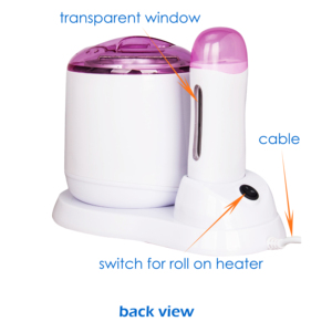 Kit de chauffe-cire dépilatoire ensemble de chauffe-cire 2 en 1 avec 1 machine à <span class=keywords><strong>bandes</strong></span> de cire roulante pour équipement de beauté à usage domestique - Product Image 3