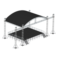 Scène de concert éclairage de scène musicale DJ structure de scène en treillis en aluminium mobile DJ éclairage treillis TRUSS DISPLAY