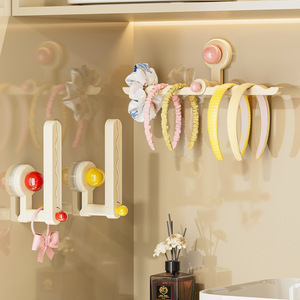 Hairband Storage Rack Wall Mounted Suction Cup Holder For Headbands Hair Accessories Punch Free Jewelry Organizer - Product Image 1