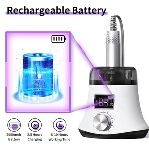 All-in-One <b>Nail</b> Polisher Adjustable Handle <b>Nail</b> Drill High Speed <b>Nail</b> Pol Portable Rechargeable Desktop <b>Nail</b> Removal & Polishing - Product Image 3