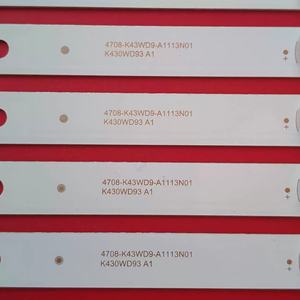 Retroiluminación LED para TV de Aluminio NO.3040, 3V IP33, Garantía de 3 Años, 4708-K43WD9-A1113N01 K430WD93 A1, Blanco Frío, ROHS - Product Image 1