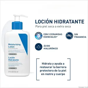 Loción hidratante 8 onzas líquidas 236 ml sin fragancia para todo tipo de piel - Product Image 1