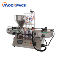 Machine de remplissage automatique de bureau Moonpack TFM-120G-2 pour liquides, pâtes, crèmes, ligne de convoyage, emballage cosmétique et parfums pour petites entreprises