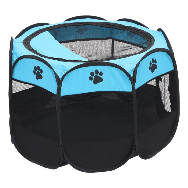 Portable Folding Pet Tent Indoor Puppy Cats Pet Cage Tent Outdoor Dog Tent Houses Octagon Cat Indoor Playpen Puppy Cats Kennel