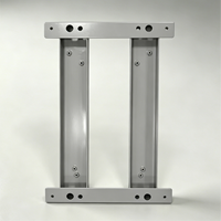 Support de montage en acier soudé de précision OEM, plaque de base personnalisée thermolaquée pour machine, pièce de cadre industriel en tôle