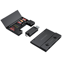 2024 nuevo lector de tarjetas de memoria USB, adaptador de lector de tarjetas OTG todo en uno tipo C con estuche de almacenamiento de tarjetas