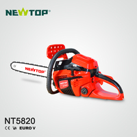 Tronçonneuse à essence 58cc 2200W, 2 temps, avec guide-chaîne de 18, 20, 22 ou 24 pouces, machine de coupe de bois robuste