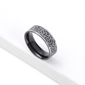 Anillo vikinga, anillos de acero inoxidable RI10 vikingo/CELTA Vikingo, martillo thoras, anillo celta de acero inoxidable Bague - Product Image 5