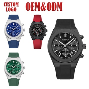 OEM ODM Custom Luxury Stainless Steel Quartz Fashion Charm Chronograph <b>Men's</b> <b>Watch</b> Leather/Silicone for Business Sports - Product Image 2