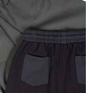 Pantalons de survêtement en coton French Terry à jambes larges pour hommes, style streetwear, baggy, empilés, surdimensionnés - Product Image 5