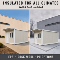 Maison conteneur préfabriquée de 20 pieds, conception modulaire, petit conteneur de stockage mobile, bureau et logement résidentiel