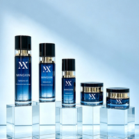 Ensemble d'emballages cosmétiques écologiques de qualité supérieure : pot de crème pour les yeux et le visage, flacon pulvérisateur de sérum pour le visage, flacon pompe pour lotion huileuse