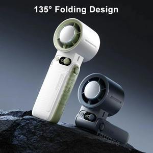 Ventilador de Mano con Paquete de Hielo 2025, Portátil para Oficina y Exteriores, USB, Pantalla Digital, Refrigeración, Alta Velocidad, Turbo, Pequeño - Product Image 6