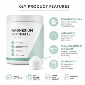 Complément Vitaminique Personnalisé Fortifiant Malate Orotate Aspartate L-thréonate 400mg Glycinate de Magnésium en Poudre Énergisant - Product Image 3
