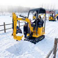 Mini-excavatrice électrique pour enfants WZD-11 VEKAIN pour jeux de maison de poupée, jeux pour enfants, manèges de parc d'attractions intérieur
