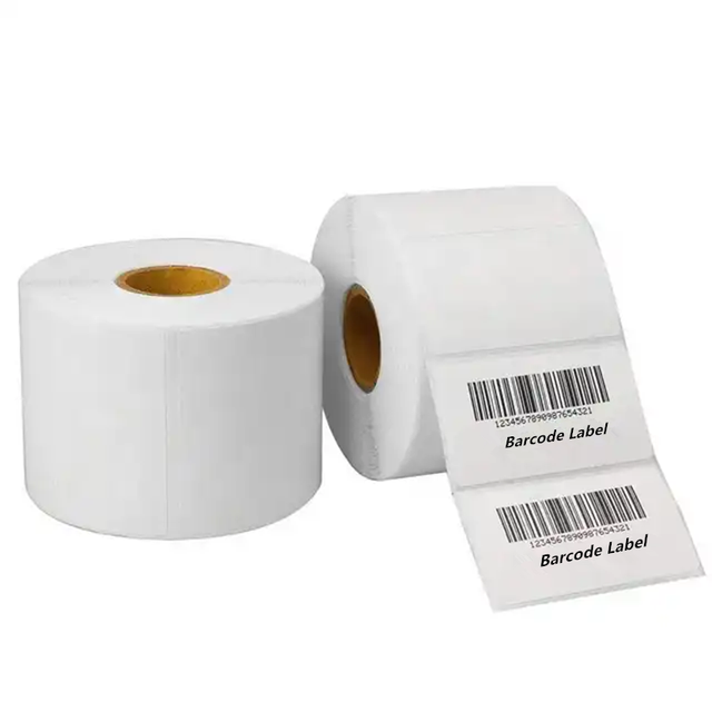 OEM Printing UPC Barcodes Stickers Thermal Label Paper Waterproof Price Tags Thermal Paper Label