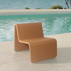 Bán buôn Phật Sơn ngoài trời Vườn ban công đồ nội thất tổng hợp mây <span class=keywords><strong>wicker</strong></span> <span class=keywords><strong>armless</strong></span> giải trí ghế - Product Image 3