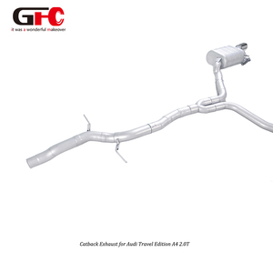 Échappement Catback <span class=keywords><strong>Sport</strong></span> Edition à Double Valve pour <span class=keywords><strong>Audi</strong></span> A4 2.0T en Acier Inoxydable 304, Configuration Double Silencieux, Qualité Professionnelle - Product Image 5