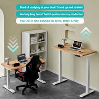 Meilleur bureau électrique réglable en hauteur pour les bureaux, table élévatrice avec réglage de la hauteur des pieds, bureau intelligent réglable en hauteur