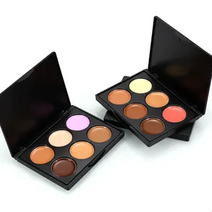 Meilleur Prix 6 couleur Concealer Palette Faible QUANTITÉ MINIMALE DE COMMANDE Faire Votre Propre Logo Maquillage Palette En Gros Anti-cernes