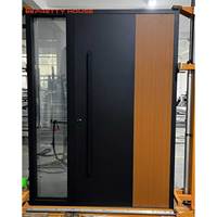 Porte d'entrée pivotante extérieure personnalisée Prettyhouse, porte de sécurité en aluminium de luxe, porte d'entrée moderne antivol pour la maison