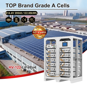 Batterie haute tension 122 kWh, 614,4 V, 200 Ah, batterie au lithium empilée, énergie solaire industrielle et commerciale avec certifications CE et IEC - Product Image 2