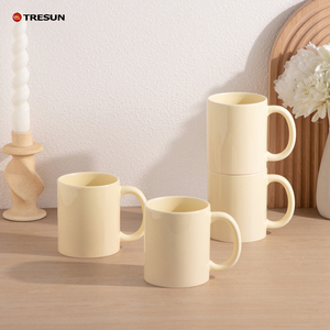 Cartoon Cute Custom Logo Porcelain Plain Light <strong>Yellow</strong> Kids Children Christmas Gift Coffee Tea Cup Ceramic <strong>Mug</strong> for Merchandising - Product Image 5