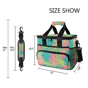 Hawaiian Custom Tropical Soft Cooler Bag Insulated Leakproof Foldable Waterproof Large Capacity Portable Travel Picnic Bag - Product Image 5