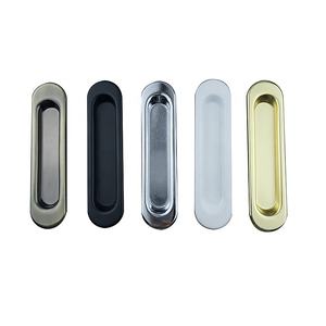 Serrure de porte coulissante de salle de bain encastrée moderne BBDHOME avec poignée en acier dissimulée, garantie 1 an - Product Image 1