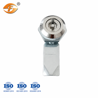 Serrure à cylindre MS705 : Serrure à came en alliage de zinc pour armoires, boîtes de distribution, coffrets et classeurs – Rétractable.