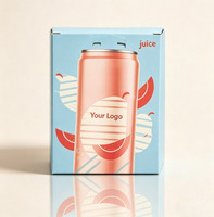Caja de Embalaje de Bebidas Personalizada Hecha a Mano de Lujo Biodegradable, Caja de Cartón de Alta Calidad para Jugos y Bebidas Energéticas