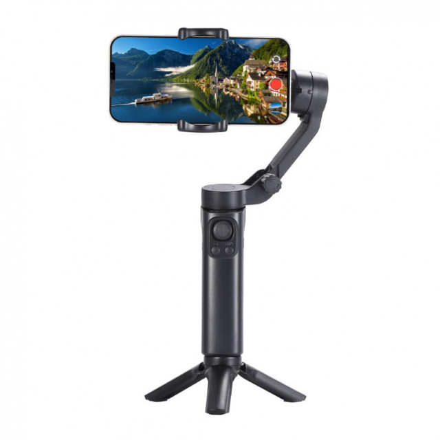 New 3-Axis Anti-shake Gimbal with Tripod Foldable Smartphone Stabilizer FPV First Perspective Phone Holder for Vlog Selfie
