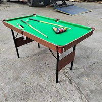 Table de billard pliable pour la maison, table de billard portable avec retour de boules, cadre en acier et plateau en ardoise, norme américaine et britannique