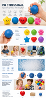 Balle anti-stress en forme de fourgonnette, jouets personnalisés en polyuréthane, balle anti-stress en mousse PU bon marché, balle anti-stress