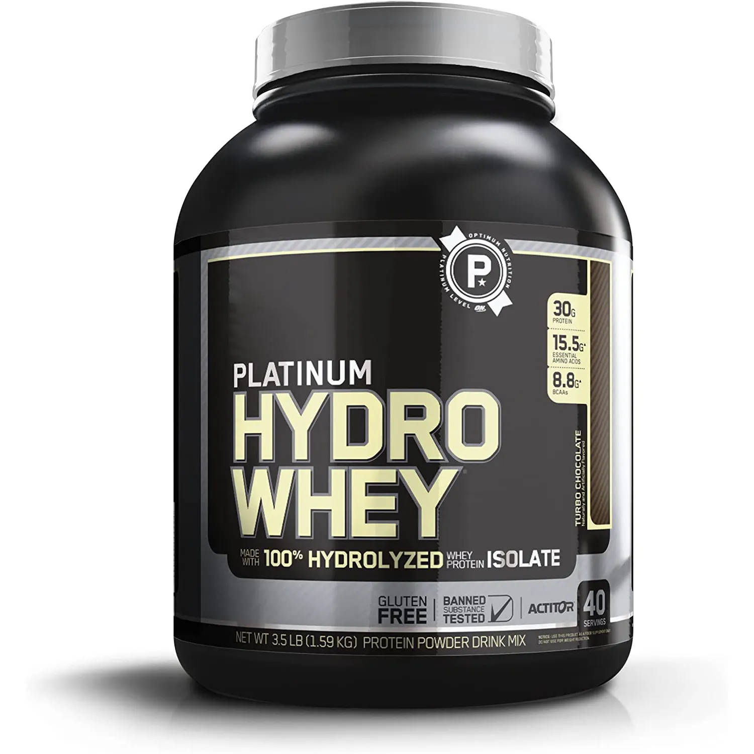 Bột Protein Hydrowhey Bạch Kim, Bột Cô Lập Protein Whey Thủy Phân 100%, Hương Vị: Sô Cô La Turbo, Bán Buôn 2.16 Pound