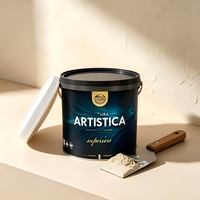 VALIDEA Peinture Murale Décorative Intérieure Haute Couvrance, Base Acrylique Texturée Blanche Spéciale, Revêtement Liquide de Base pour Art et Décoration