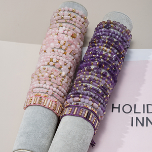 <span class=keywords><strong>Bracciale</strong></span> Regolabile in Acciaio Inossidabile Dorato con Pietre Preziose, Gioielli con <span class=keywords><strong>Quarzo</strong></span> <span class=keywords><strong>Rosa</strong></span> Naturale e Pietre Irregolari - Product Image 4