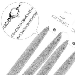 Silver/Gold 316L Stainless Steel 45/50/60 Link <b>Chain</b> Cross <b>Chain</b> Match <b>Necklace</b> Accessory O <b>Chain</b> for Party Trendy Jewelry - Product Image 3