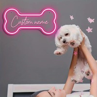 Letrero LED de Neón Personalizado con Nombre de Mascota Neonawall, Decoración para el Hogar, Regalo para Dueños de Mascotas, Luces de Neón