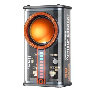 Trong Suốt Cơ Khí Không Dây Bass <span class=keywords><strong>Mini</strong></span> Loa Nhỏ Với Đèn Cho Văn Phòng Nhà Phòng Tắm Xe Đạp Xe - Product Image 1