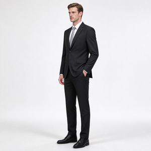 Completo da <span class=keywords><strong>Uomo</strong></span> <span class=keywords><strong>JACK</strong></span> <span class=keywords><strong>JONES</strong></span> con Blazer Monopetto con Colletto a Revers e Perline, Pantaloni JPRFRANCO, Vestibilità Extra Slim, Grigio Chiaro/Quadretti Super - Product Image 2