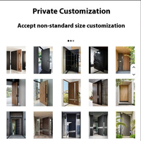 Puertas de Entrada Principales de Aluminio para Villas de Lujo, Puertas de Entrada Personalizadas en 3D