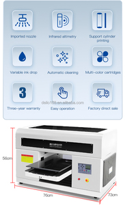 Kỹ thuật số A4/A3 UV phun đa chức năng phẳng máy in với logo điều kiện mới cho in thẻ Cmyk Mực màu - Product Image 2