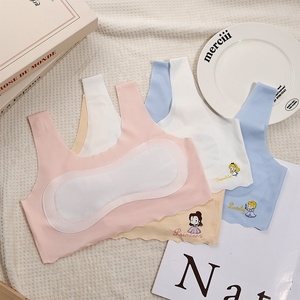 Sujetador para niñas <span class=keywords><strong>de</strong></span> 9-12 años, transpirable, <span class=keywords><strong>de</strong></span> seda helada, sin costuras, cómodo, tipo top, para <span class=keywords><strong>la</strong></span> etapa <span class=keywords><strong>de</strong></span> <span class=keywords><strong>la</strong></span> <span class=keywords><strong>pubertad</strong></span>, para niñas <span class=keywords><strong>de</strong></span> primaria - Product Image 3