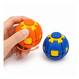Compact <b>Desk</b> Relief Sphere Gear Driven Spinner Toy Quiet <b>Rotation</b> Focus Gadget Travel Gift Wholesale Supplier Pack - Product Image 6