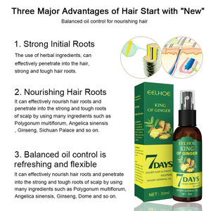 EELHOE <span class=keywords><strong>Olio</strong></span> Riparatore per Capelli al Ginger, Miscela di <span class=keywords><strong>Olio</strong></span> Germogliante allo Zenzero 7 Giorni, Miglior Spray per la Crescita dei Capelli per Donne - Product Image 5