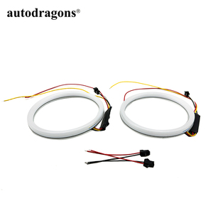 Feux de jour à LED Angel Eyes Halo Ring, blanc ambre, 12V, 120mm, avec fonction de gradation - Product Image 3